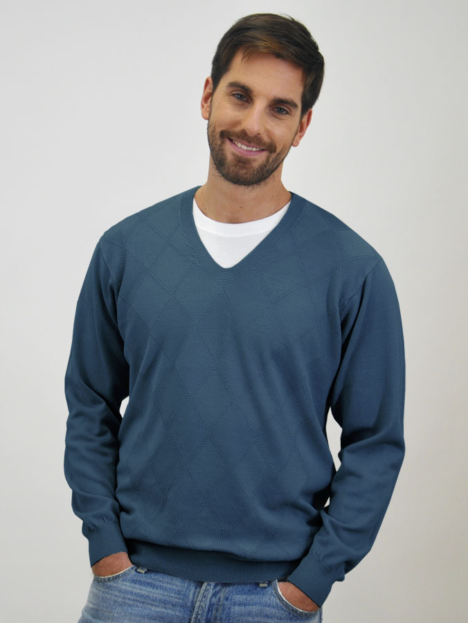 Sweater hombre V -art.497 Marca-Mauro Sergio